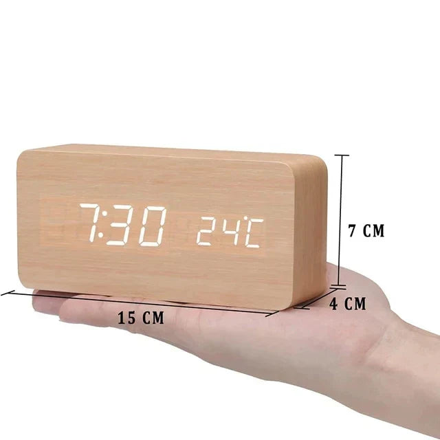 Fa LED Óra Hangosvezérléssel - EcoClock