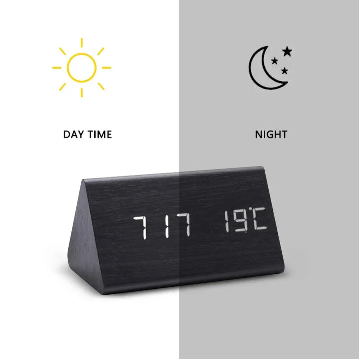 Fa LED Óra Hangosvezérléssel - EcoClock