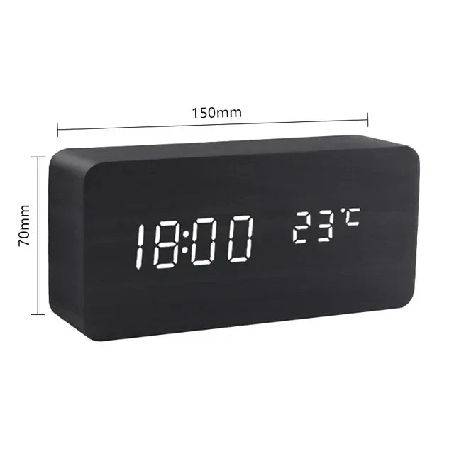 Fa LED Óra Hangosvezérléssel - EcoClock