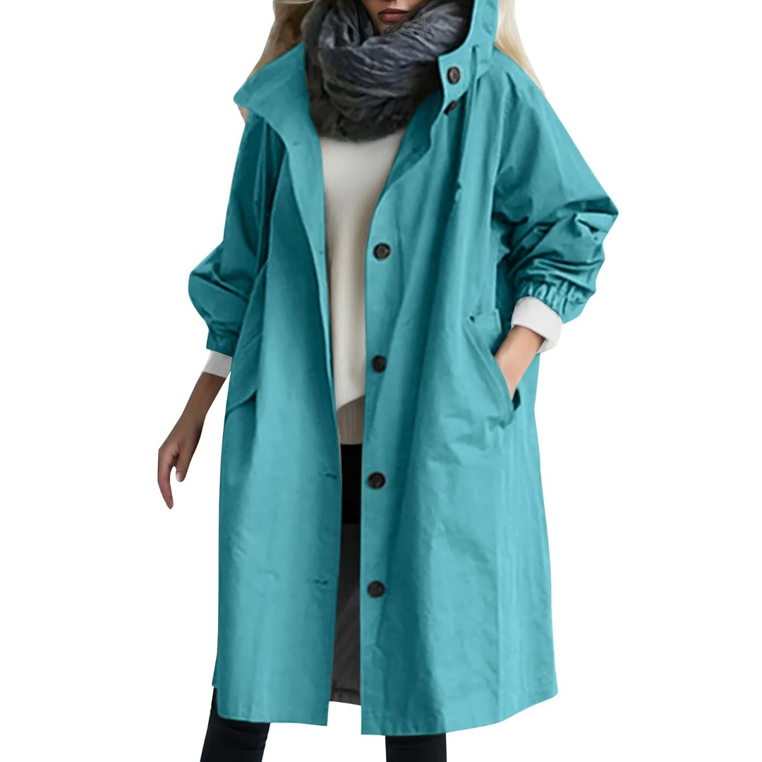 Szélálló Női Trenchcoat Kapucnival - Luna