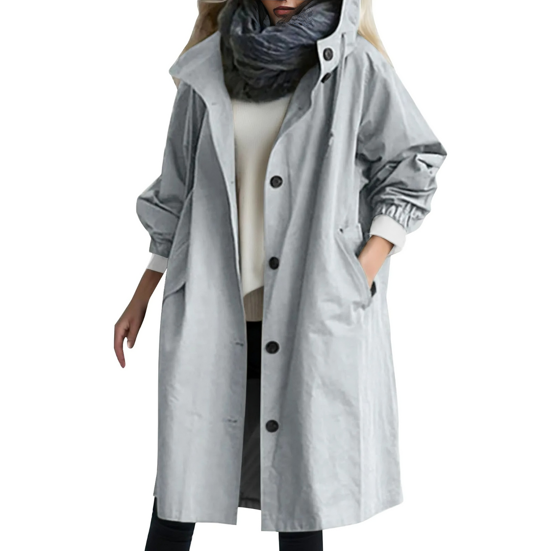 Szélálló Női Trenchcoat Kapucnival - Luna