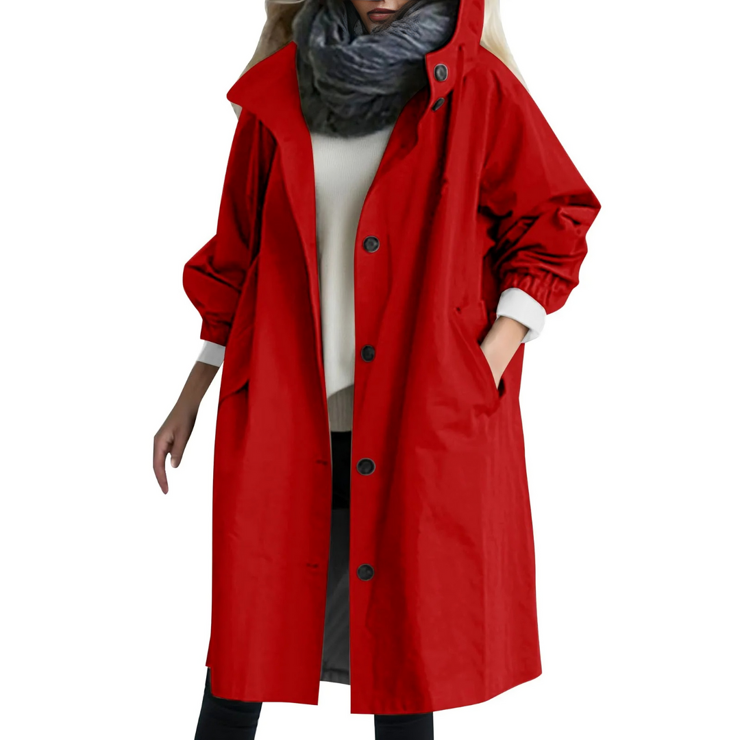Szélálló Női Trenchcoat Kapucnival - Luna