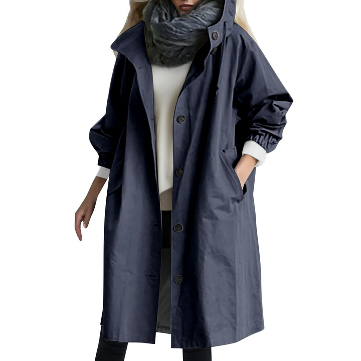 Szélálló Női Trenchcoat Kapucnival - Luna