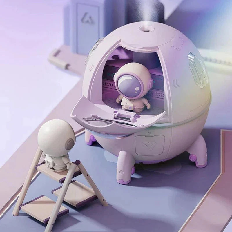 Hordozható Űrhajós Légfrissítő Éjszakai Fény & Aroma Diffúzor - AstroMist