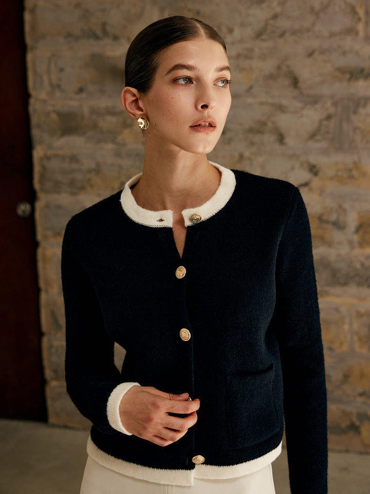 Contrast Trim Vest női számára - Serena