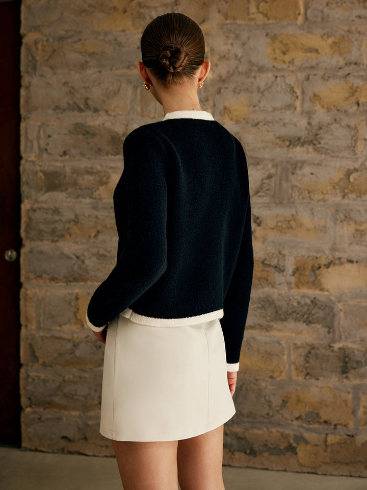 Contrast Trim Vest női számára - Serena