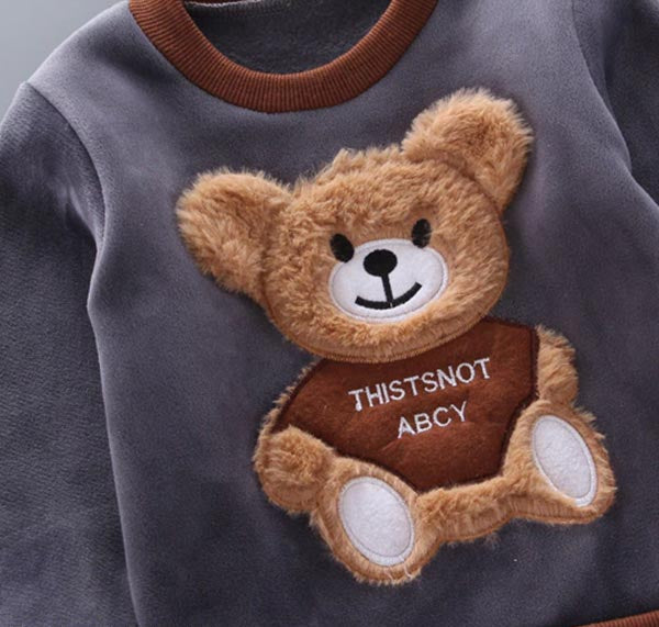 Három részes bébi- és kisgyermek szett mackó mintával – BearHugs