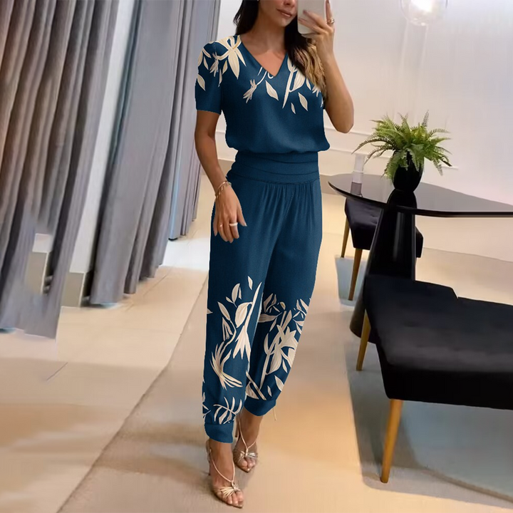 Stílusos Nyomtatott Jumpsuit - Nova