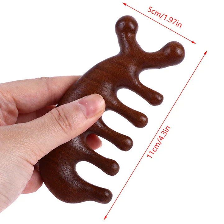 Sandelhout Masszázs Fésű - CalmComb