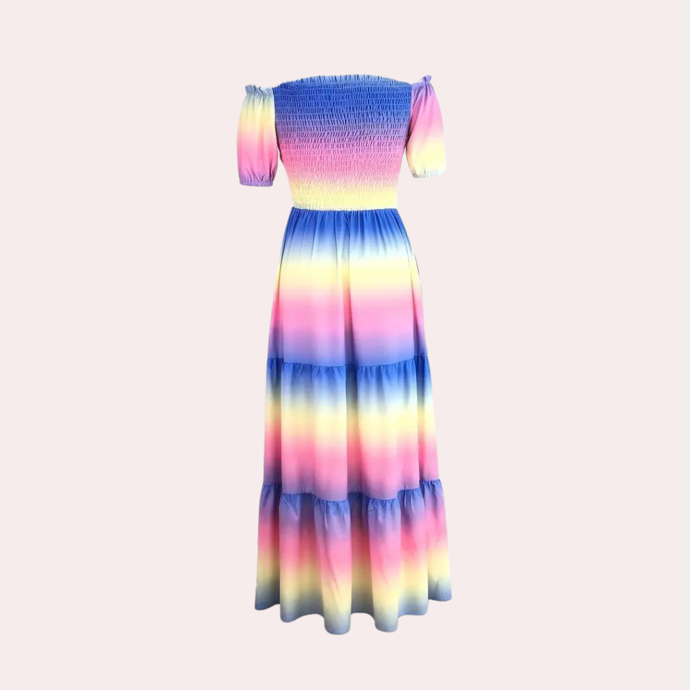 Off-Shoulder Rétegzett Nyári Ruha – Noémie