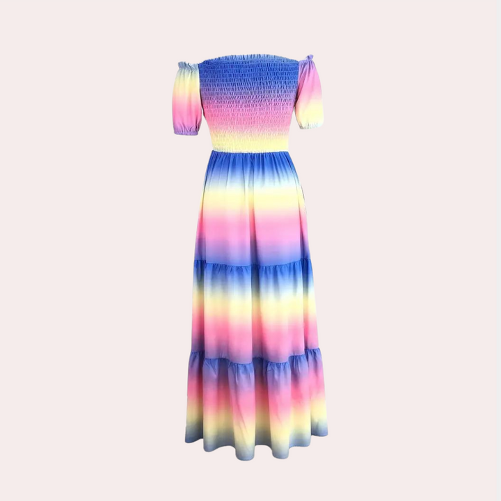 Off-Shoulder Rétegzett Nyári Ruha – Noémie