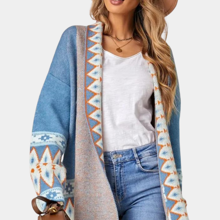 Női Boho kötött kardigán puha anyagból – Selina