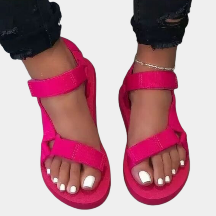 Színblokk Női szandál Komfort talppal - Chloé