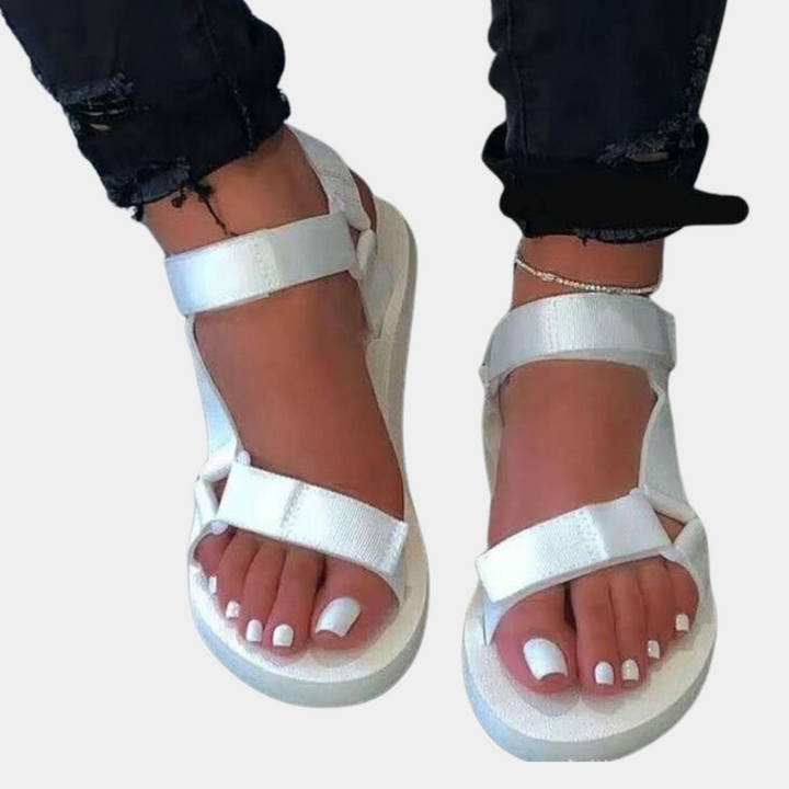 Színblokk Női szandál Komfort talppal - Chloé