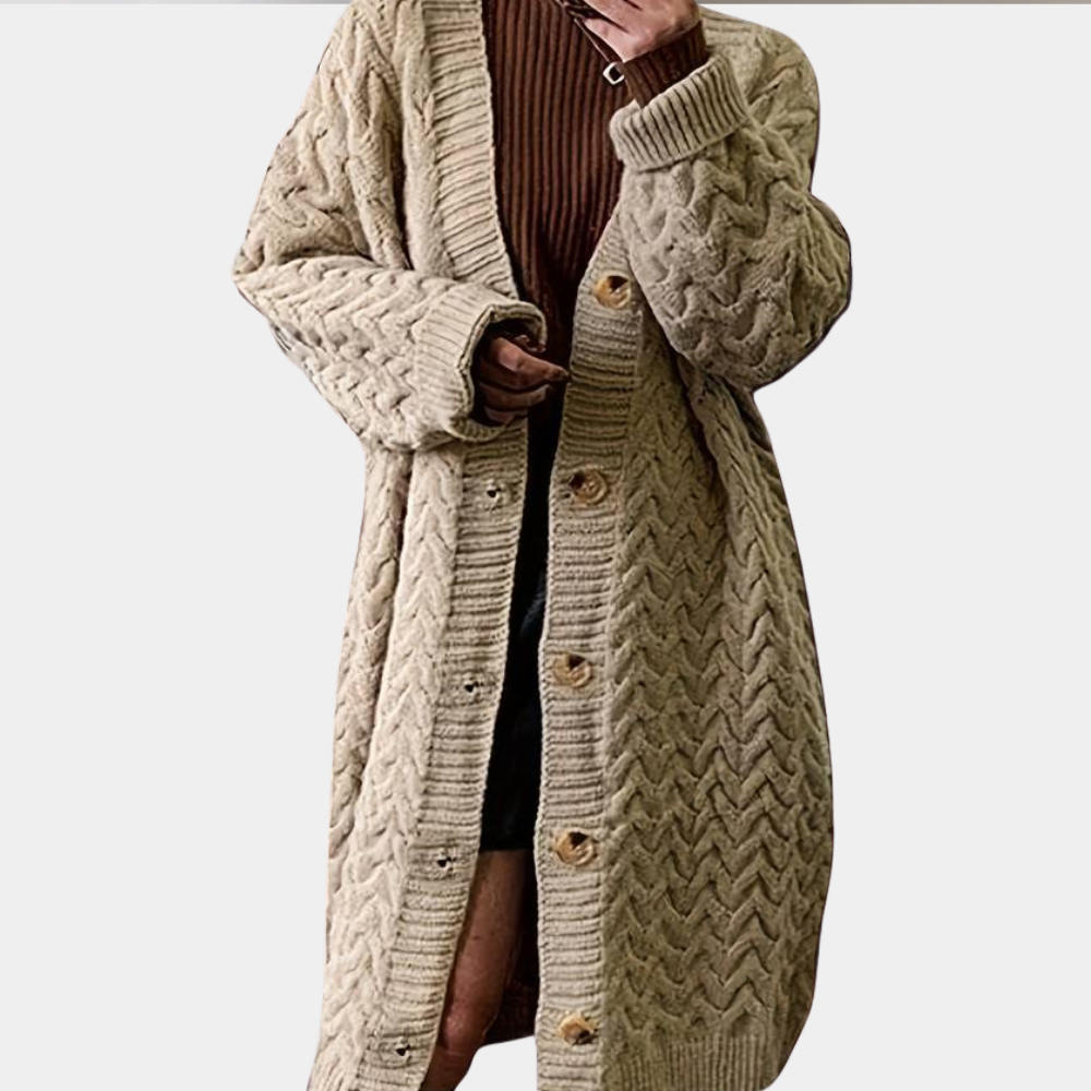 Oversized hosszú kötött női kardigán - Noémie