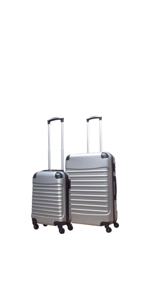 2 részes merev falú bőröndkészlet – Milano Silver
