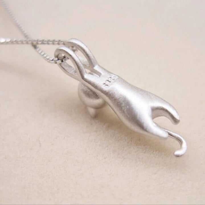 925 sterling ezüst Játékos Kitty Necklace - Mia