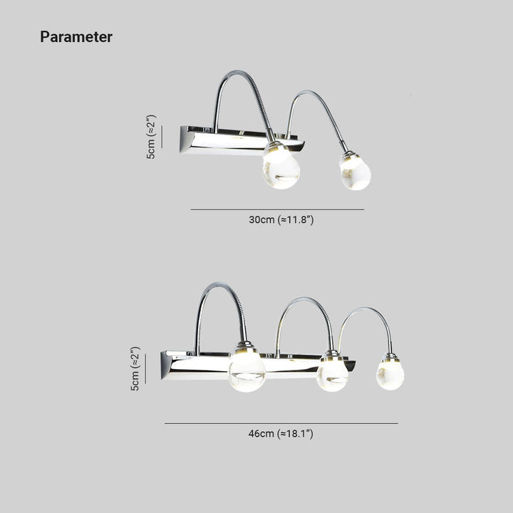 Ívelt LED fali lámpa – Arcus
