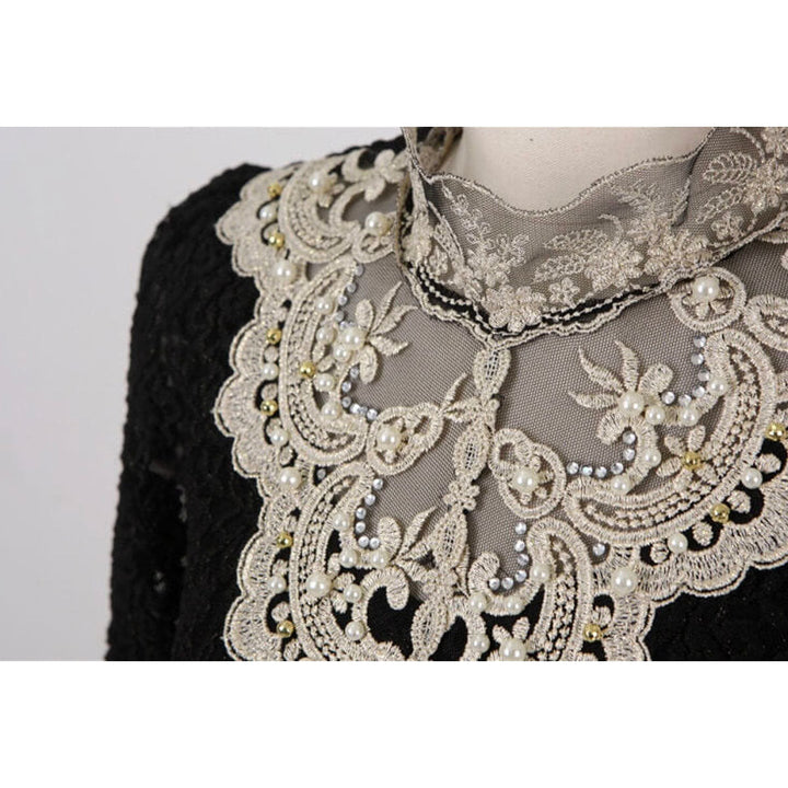 Női blúz őszi hímzett csipkével – Elisabeth