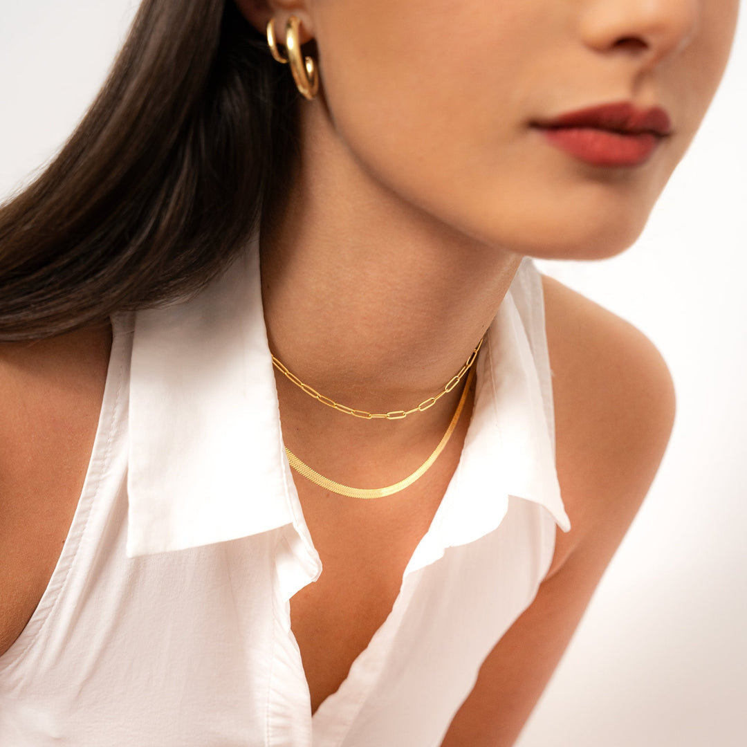 Stílusos lapos lánc - Helena