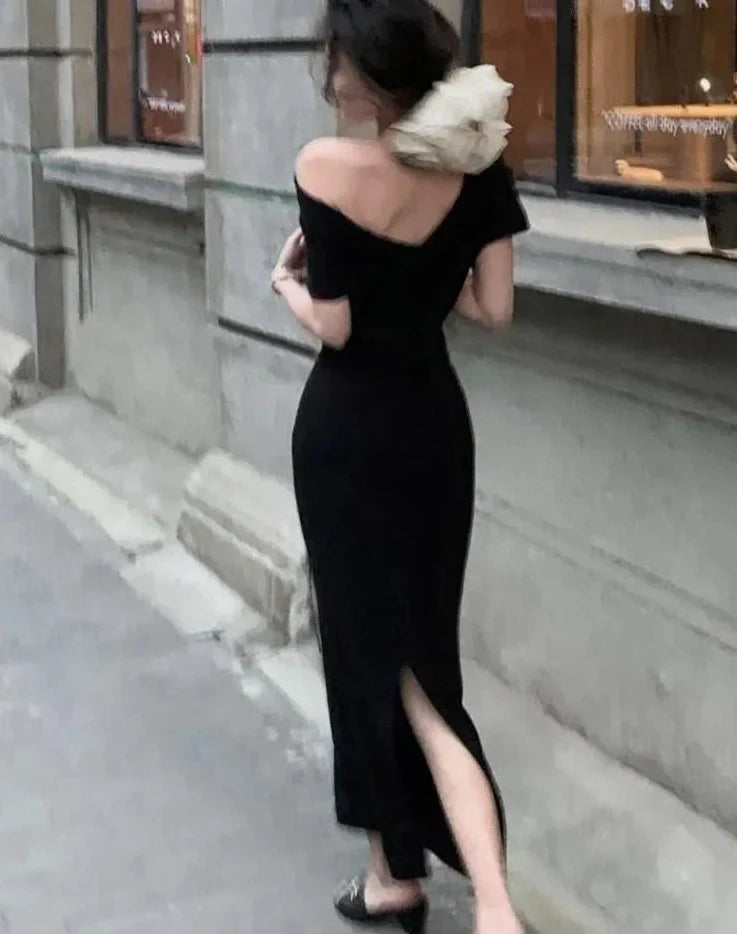 Elegáns, off-shoulder Bodycon maxiköltemény – Valentina