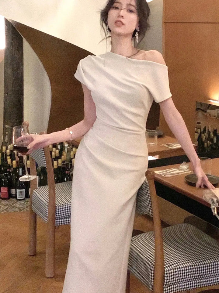 Elegáns, off-shoulder Bodycon maxiköltemény – Valentina