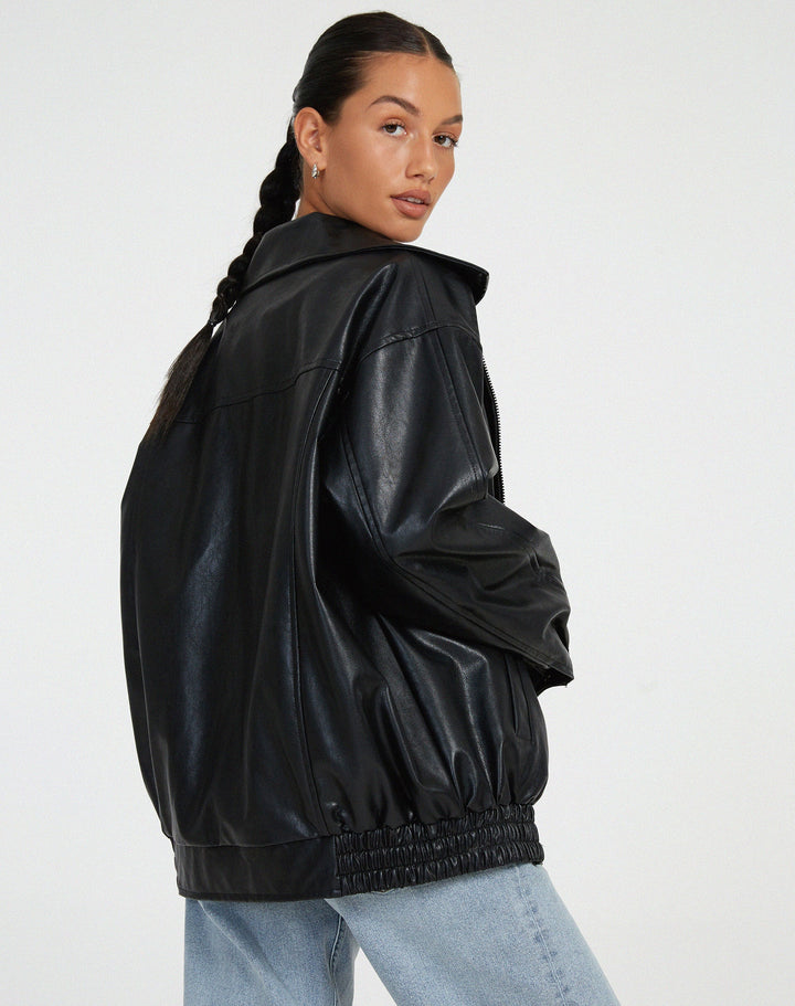 Oversized Los Leren Női Dzseki – Yara