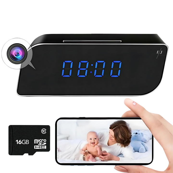 Digitális Ébresztőóra Rejtett Megfigyelő Kamerával – StealthClock Cam