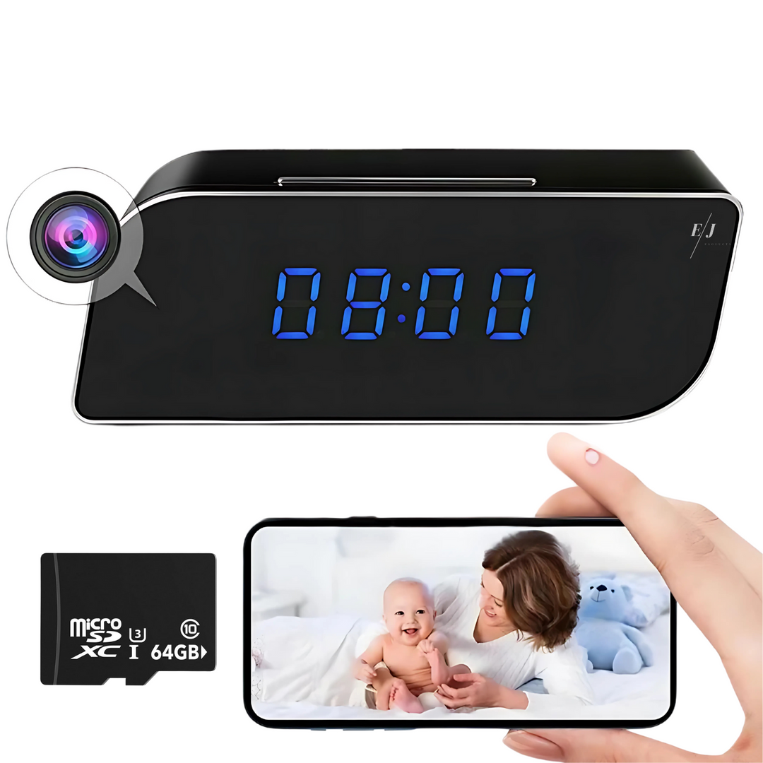 Digitális Ébresztőóra Rejtett Megfigyelő Kamerával – StealthClock Cam