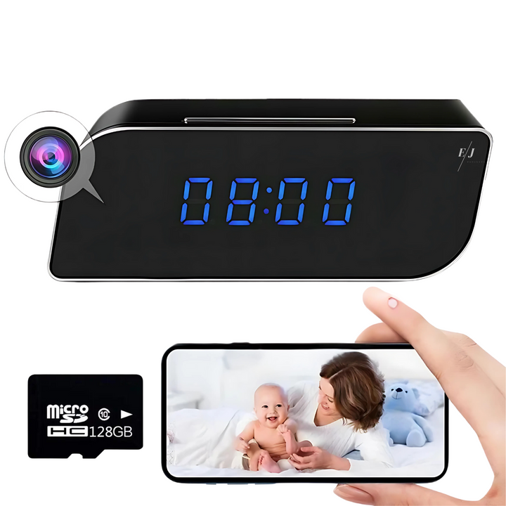 Digitális Ébresztőóra Rejtett Megfigyelő Kamerával – StealthClock Cam