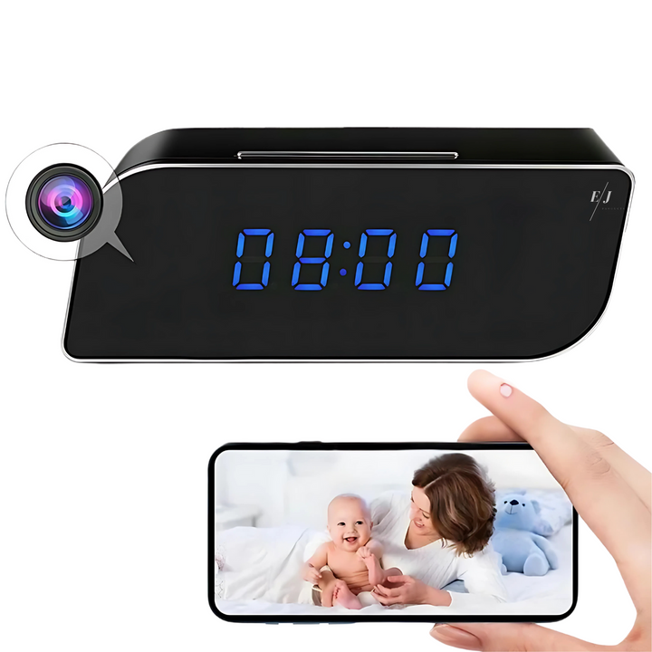 Digitális Ébresztőóra Rejtett Megfigyelő Kamerával – StealthClock Cam