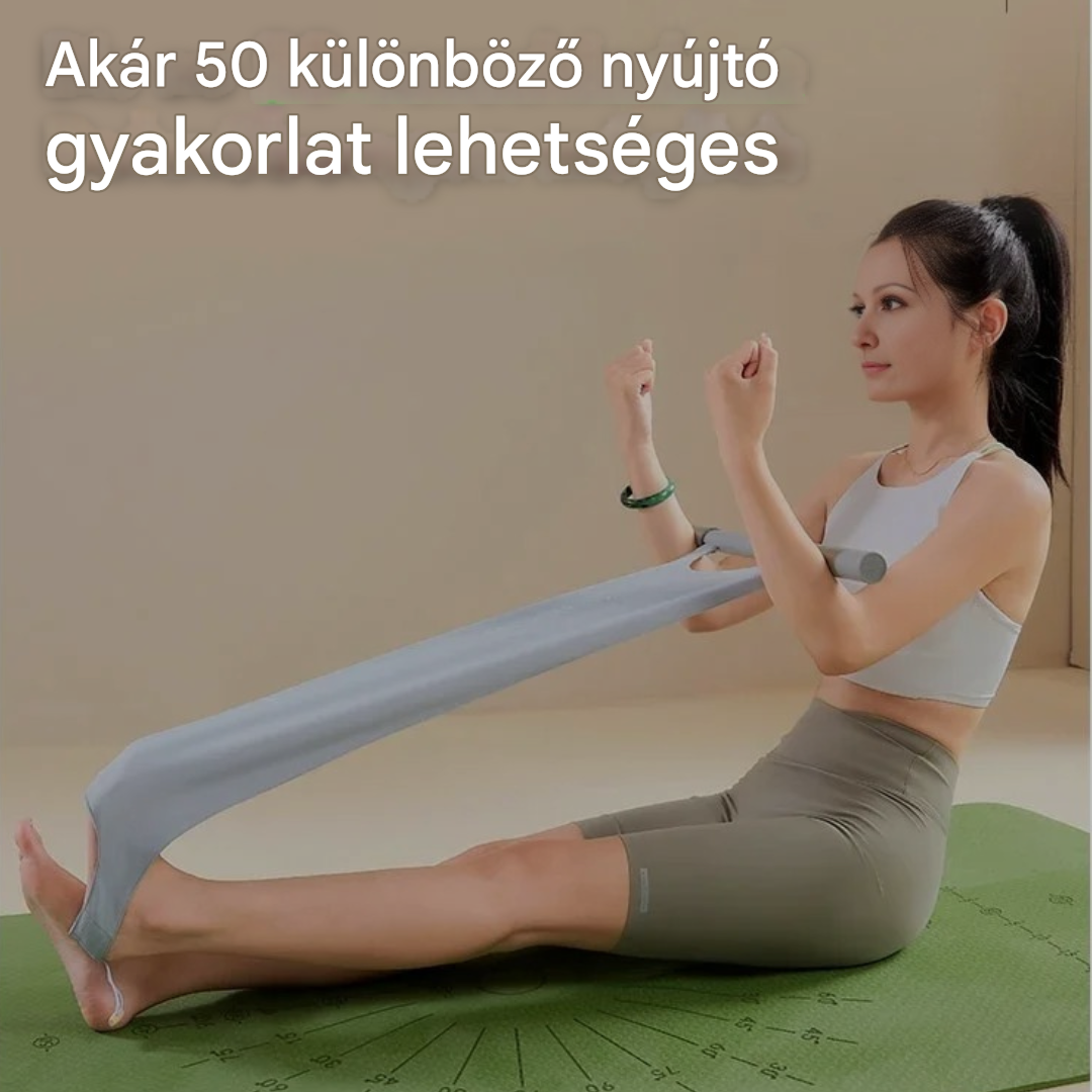 Rugalmas edzőszalag fogantyúkkal és lábhurokkal - FlexiStretch Trainer