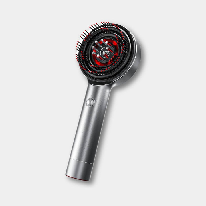 Elektromos fejbőr-masszírozó kefe LED fényterápiával - GlowScalp