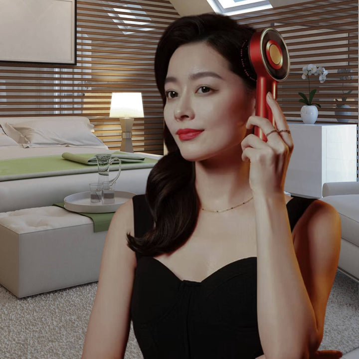 Elektromos fejbőr-masszírozó kefe LED fényterápiával - GlowScalp