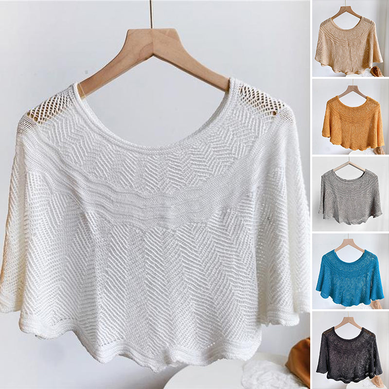 Női selyem sál kötött és UV védelemmel – Amira