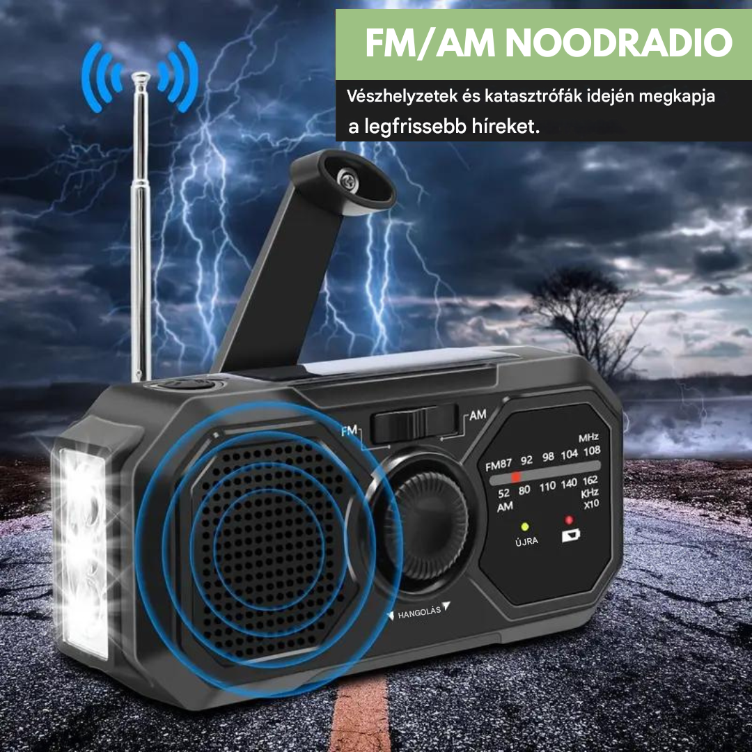 Hordozható Vészrádió - SurvivalWave