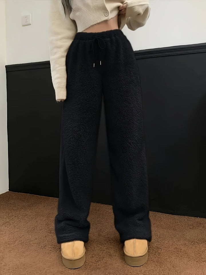 Puha Teddy Sherpa Loungebroek Nőknek – Noémie