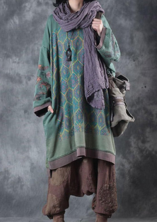 Túlméretes Midi Ruha O-nyakkal - Ameline