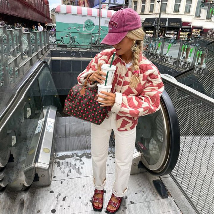 Trendy Nyomtatott Női Blézer - Eva