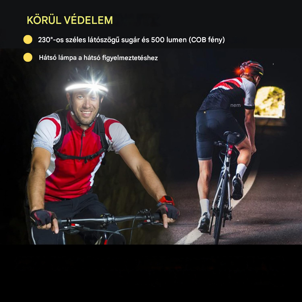 Erőteljes Fejlámpa Széles Fénykibocsátó LED-del - BrightBeam