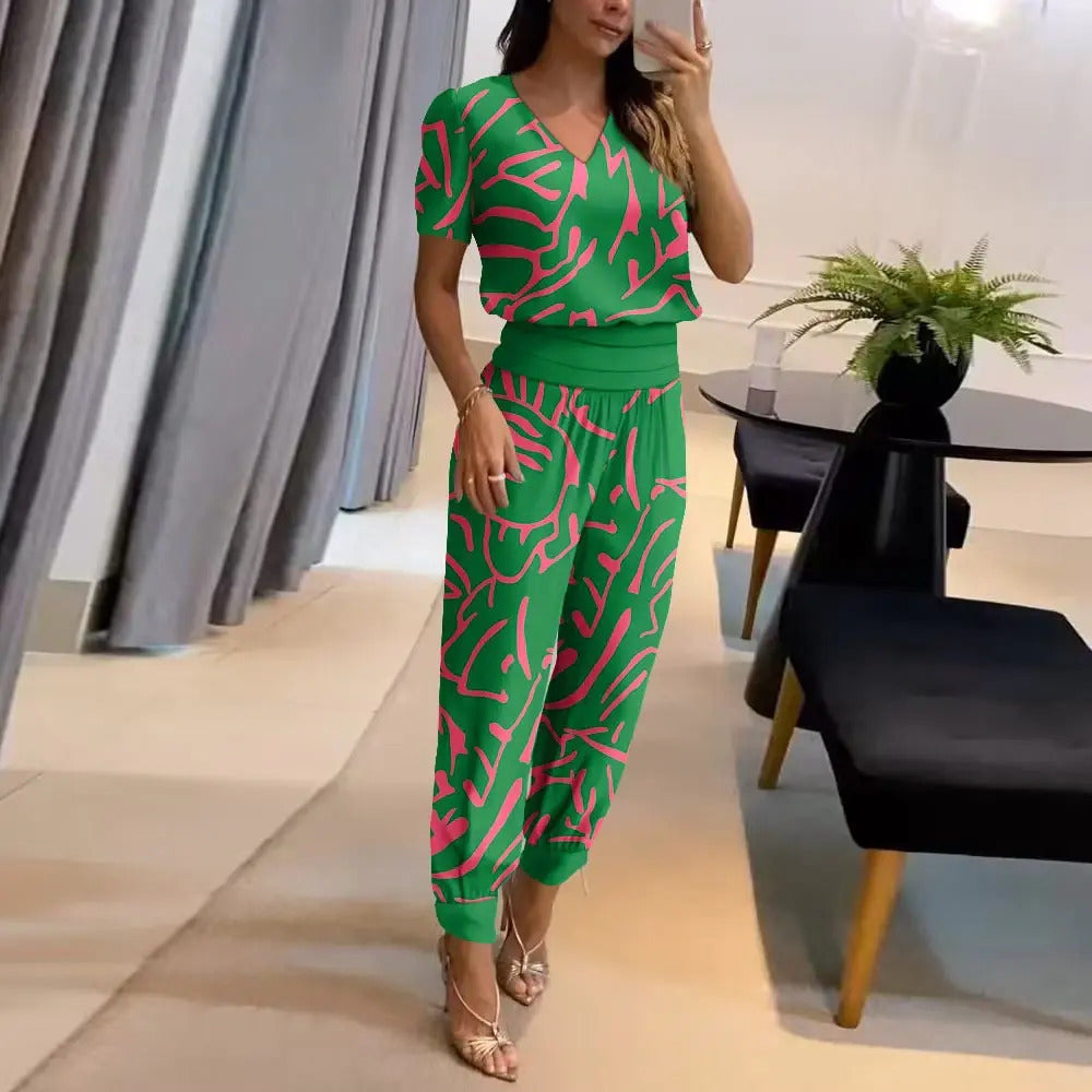 Stílusos Nyomtatott Jumpsuit - Nova