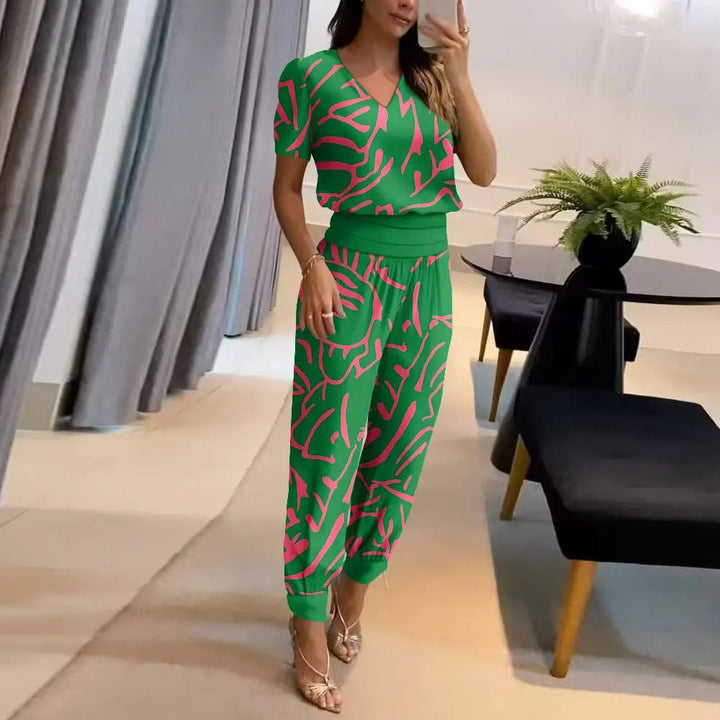 Stílusos Nyomtatott Jumpsuit - Nova