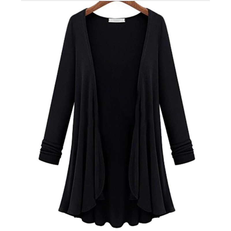 Női kardigán fodrokkal – Őszi varázslat Elena