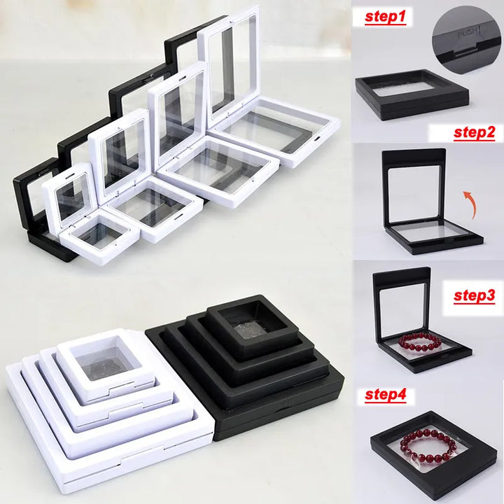 10 darabos lebegő ékszer-display doboz