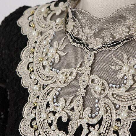 Női blúz őszi hímzett csipkével – Elisabeth