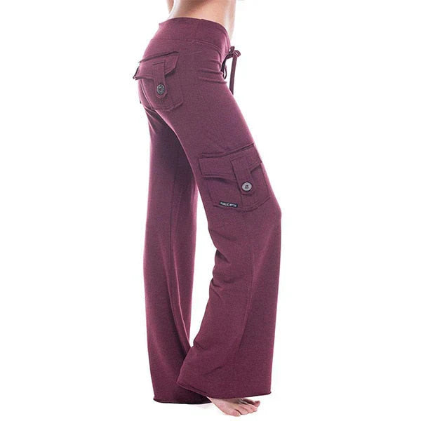 Női Bootcut Cargo Nadrág zsebekkel – Isabella