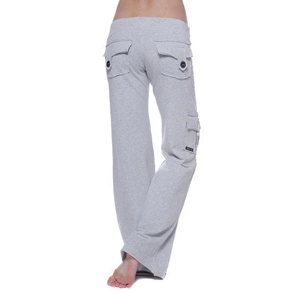 Női Bootcut Cargo Nadrág zsebekkel – Isabella