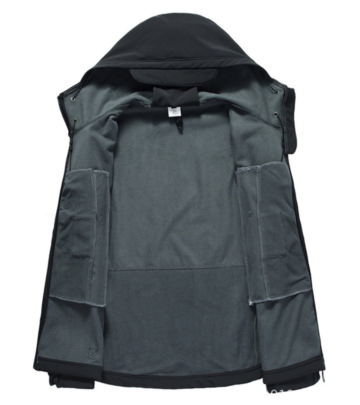 Férfi Softshell Kabát Kapucnival - Titan