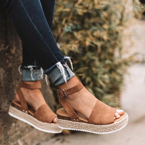 Divatos Női Espadrille Nyári Szandálok – Liv