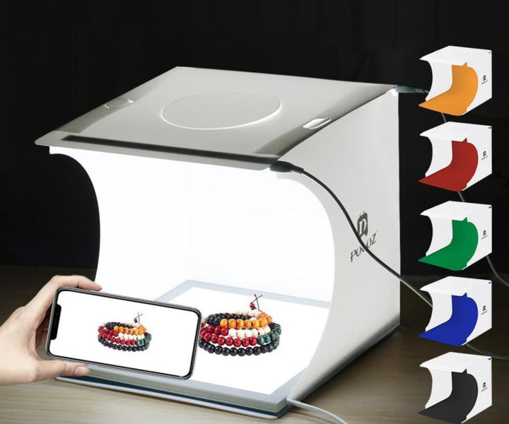 Hordozható Fotóstúdió LED Világítással – LumiCube